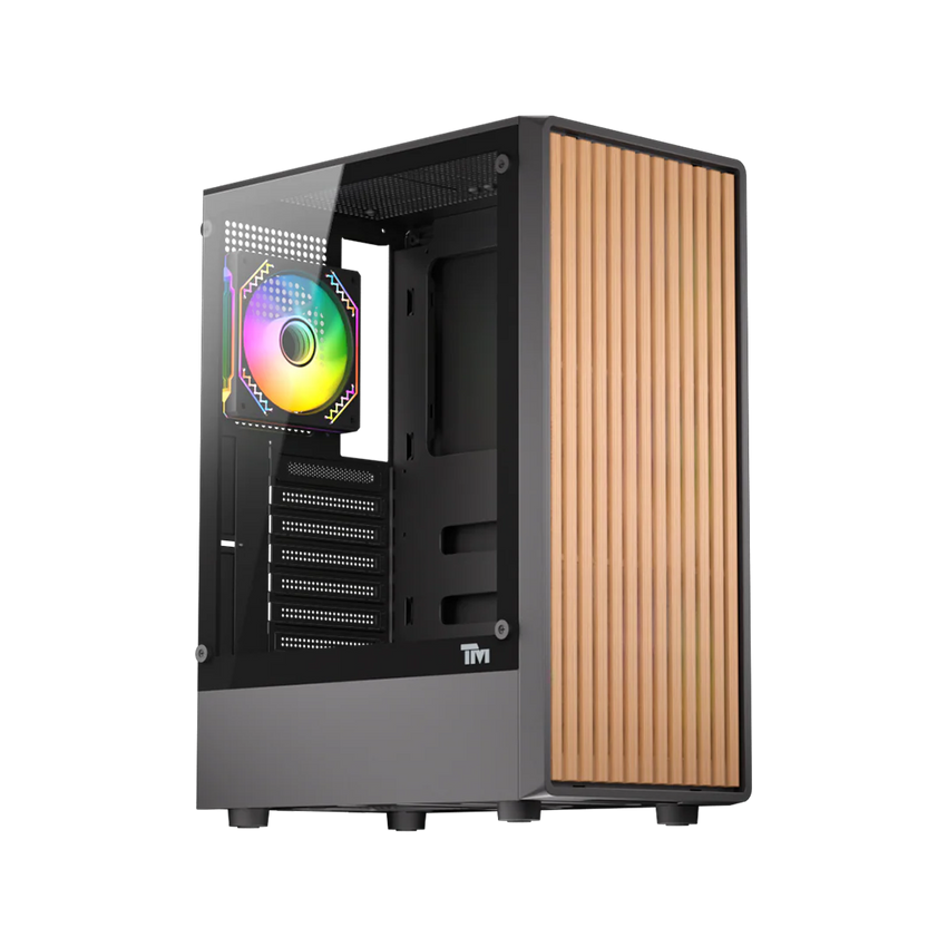 Twisted Minds WOODX Gaming Case Mid Tower - Black - TM-WOODX-B