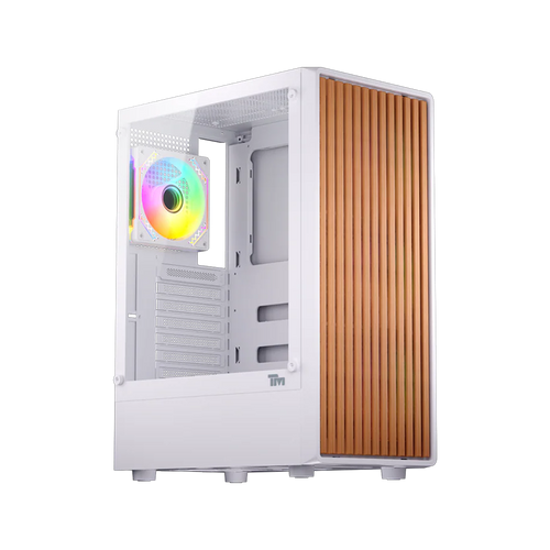 Twisted Minds WOODX Gaming Case Mid Tower - White - TM-WOODX-W