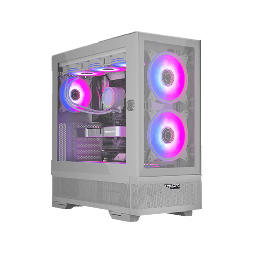 Twisted Minds Minimalist - 04 Mid Tower Gaming Case - White - TM-X5-W