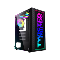 Twisted Minds Trinity-03 Tempered Glass Mid Tower Gaming Case - Black - TM09-05-L