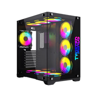 Twisted Minds Bullet-07 Mid Tempered Glass Mid Tower Gaming Case - Black - TM1-B-S