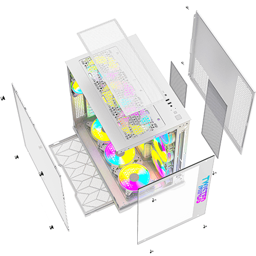 علبة ألعاب Twisted Minds Bullet-07 متوسطة الحجم من الزجاج المقوى - TM1-WS