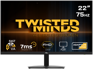 Twisted Minds 21.45" FHD 75Hz, HDMI 1.4 Gaming Monitor TM22DFA