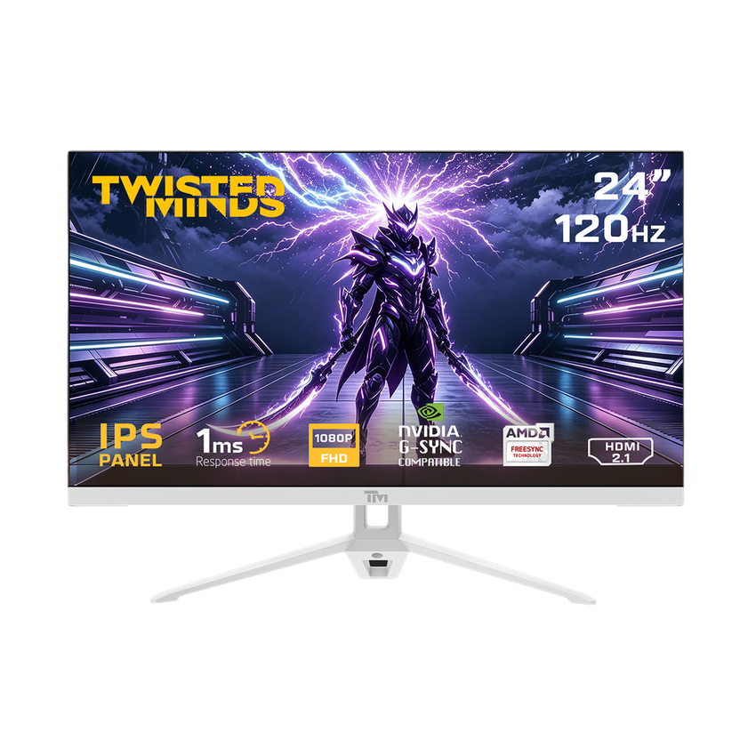Twisted Minds 24” FHD, 120HZ, 1MS, IPS HDMI 2.1 Gaming Monitor - TM24FHD120IPS-W