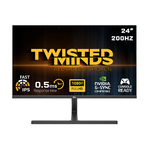Twisted Minds 24"FHD ,200Hz, 0.5MS, FAST IPS, HDR, HDMI2.1 Gaming Monitor - TM24FHD200IPS
