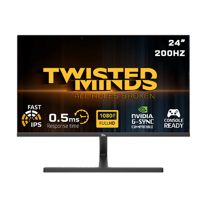 Twisted Minds 24"FHD ,200Hz, 0.5MS, FAST IPS, HDR, HDMI2.1 Gaming Monitor - TM24FHD200IPS