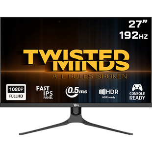 Twisted Minds Supreme Series Flat 27" FHD - 192HZ 0.5MS Fast IPS HDMI 2.1 Gaming Monitor