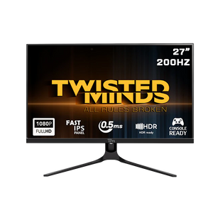 Twisted Minds Supreme Series Flat 27" FHD, 200HZ, 0.5MS, Fast IPS, HDMI 2.1 Gaming Monitor - TM27FHD200IPS