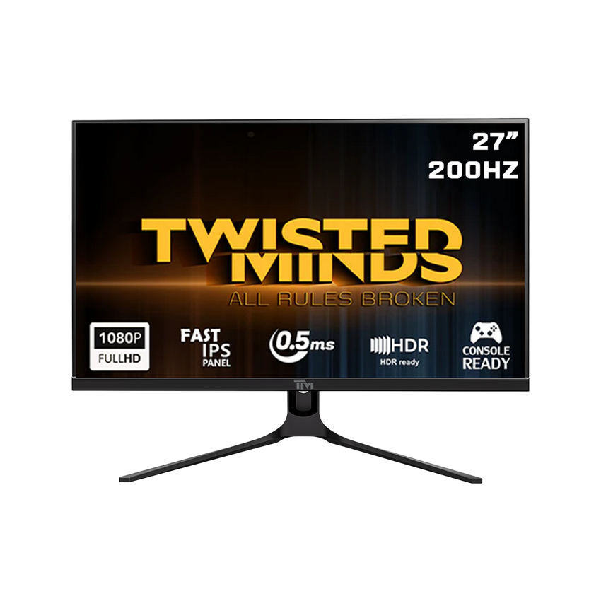 Twisted Minds Supreme Series Flat 27" FHD, 200HZ, 0.5MS, Fast IPS, HDMI 2.1 Gaming Monitor - TM27FHD200IPS