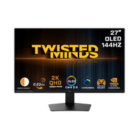 TWISTEDMINDS TM27QDOLD144 PRESTIGE X Series 27" OLED QHD, 144Hz, 0.03ms, HDMI 2.1, Gaming Monitor (Supports PS5) – Black