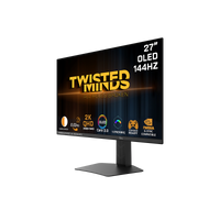 TWISTEDMINDS TM27QDOLD144 PRESTIGE X Series 27" OLED QHD, 144Hz, 0.03ms, HDMI 2.1, Gaming Monitor (Supports PS5) – Black