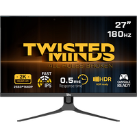 Twisted Minds Blaze Series Flat 27" QHD - 180HZ 0.5MS Fast IPS HDMI 2.1 Gaming Monitor - TM27QHD180IPS