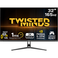 Twisted Minds Eclipse Series Curve 32" QHD - 165HZ 1ms Fast VA Gaming Monitor