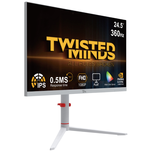 Twisted Minds Artic Pro Series 24" FHD - 360H - White