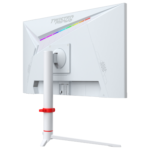 شاشة ألعاب Twisted Minds Frost Series مقاس 24 بوصة بدقة FHD - 360 هرتز، زمن استجابة 0.5 مللي ثانية، تقنية IPS سريعة، منفذ HDMI 2.1 - لون أبيض