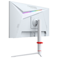 شاشة ألعاب Twisted Minds Frost Series مقاس 24 بوصة بدقة FHD - 360 هرتز، زمن استجابة 0.5 مللي ثانية، تقنية IPS سريعة، منفذ HDMI 2.1 - لون أبيض