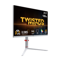 شاشة ألعاب Twisted Minds Blaze Series مسطحة مقاس 24 بوصة بدقة FHD - 180 هرتز، زمن استجابة 0.5 مللي ثانية، تقنية IPS سريعة، منفذ HDMI 2.1