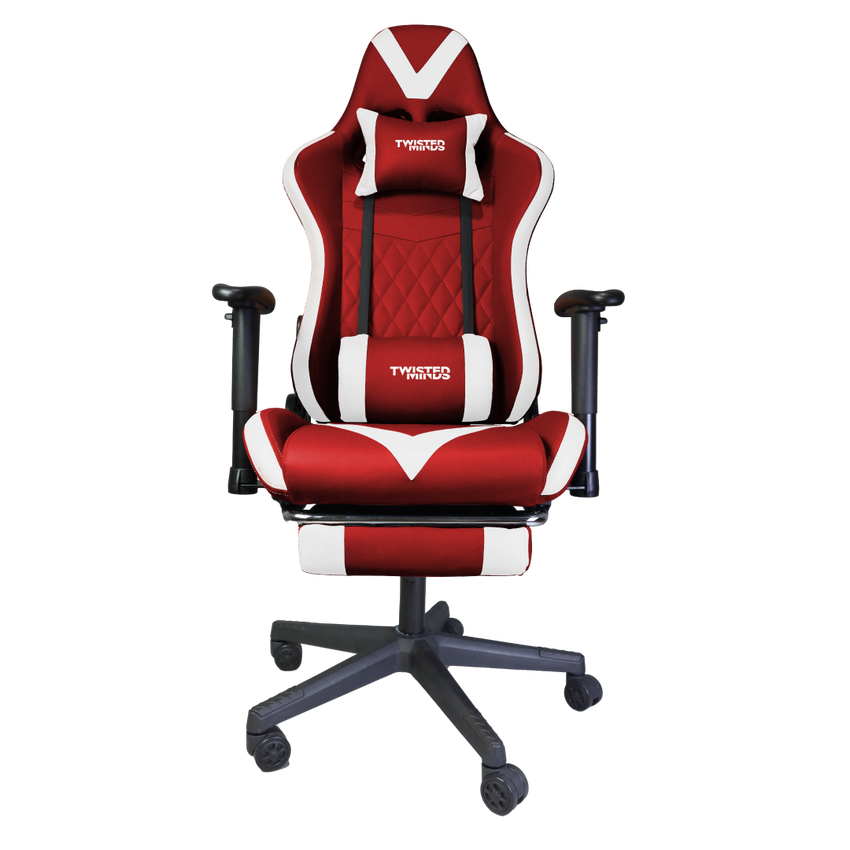 Twisted Minds Easy Gaming Chair - White/Red