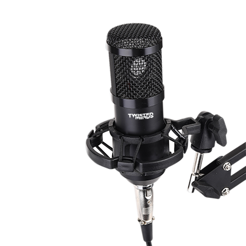 ميكروفون تويستد مايندز W104 الاحترافي للألعاب، مكثف USB - أسود - TM-W104
