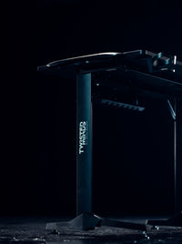 مكتب ألعاب على شكل حرف T من تويستد مايندز، بنسيج ألياف الكربون - إضاءة RGB